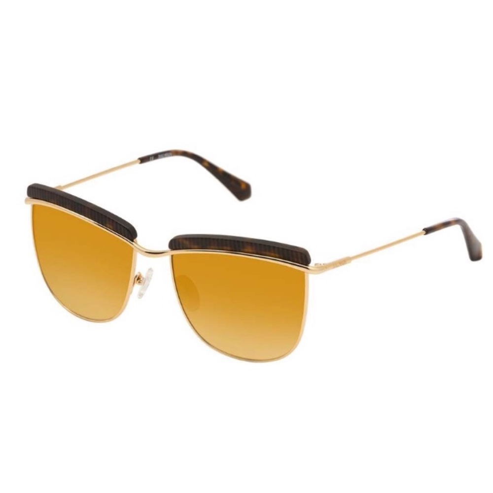 NIB Balmain Clubmaster 56MM Tortoise Sunglasses